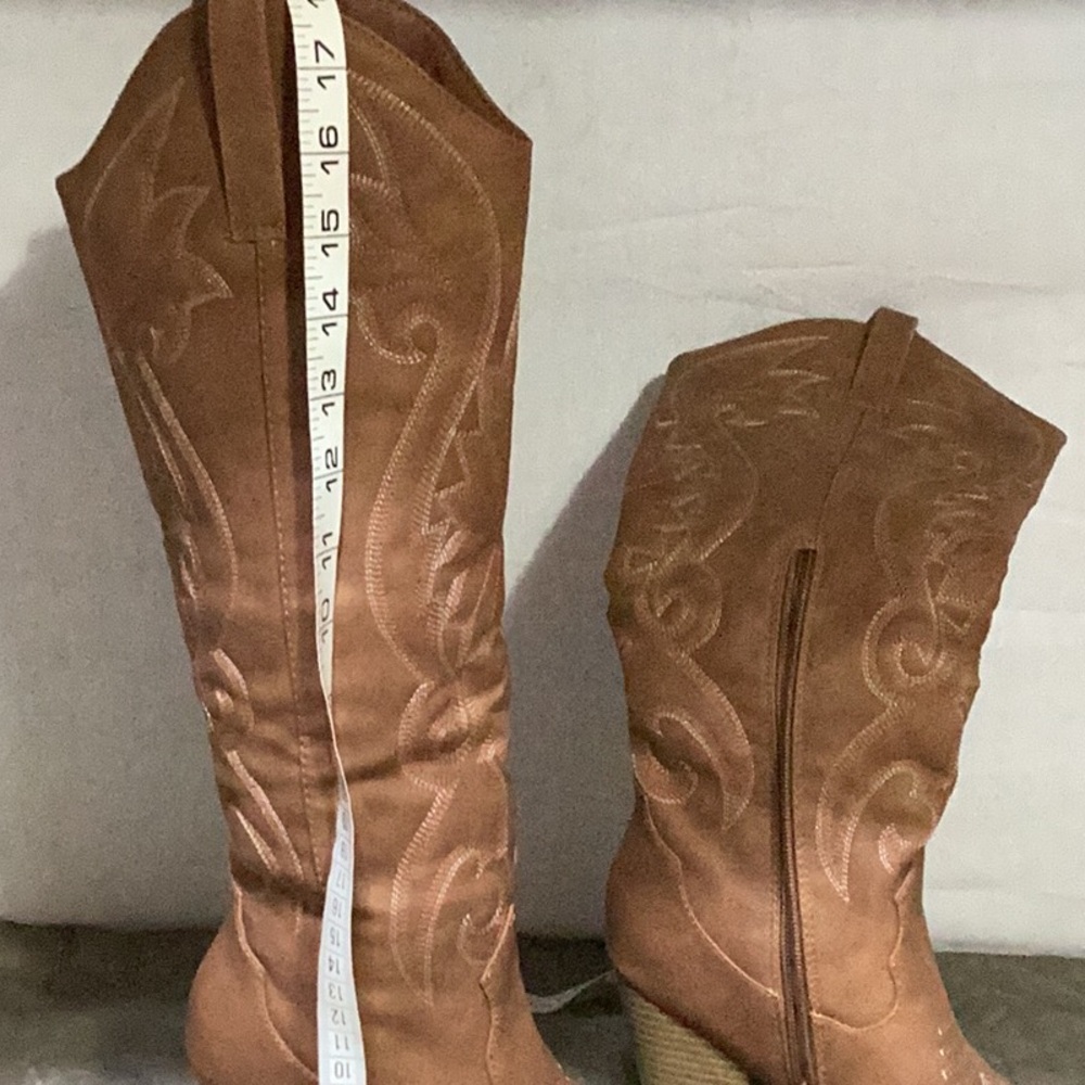 Stylish Tan Over the Knee Boots